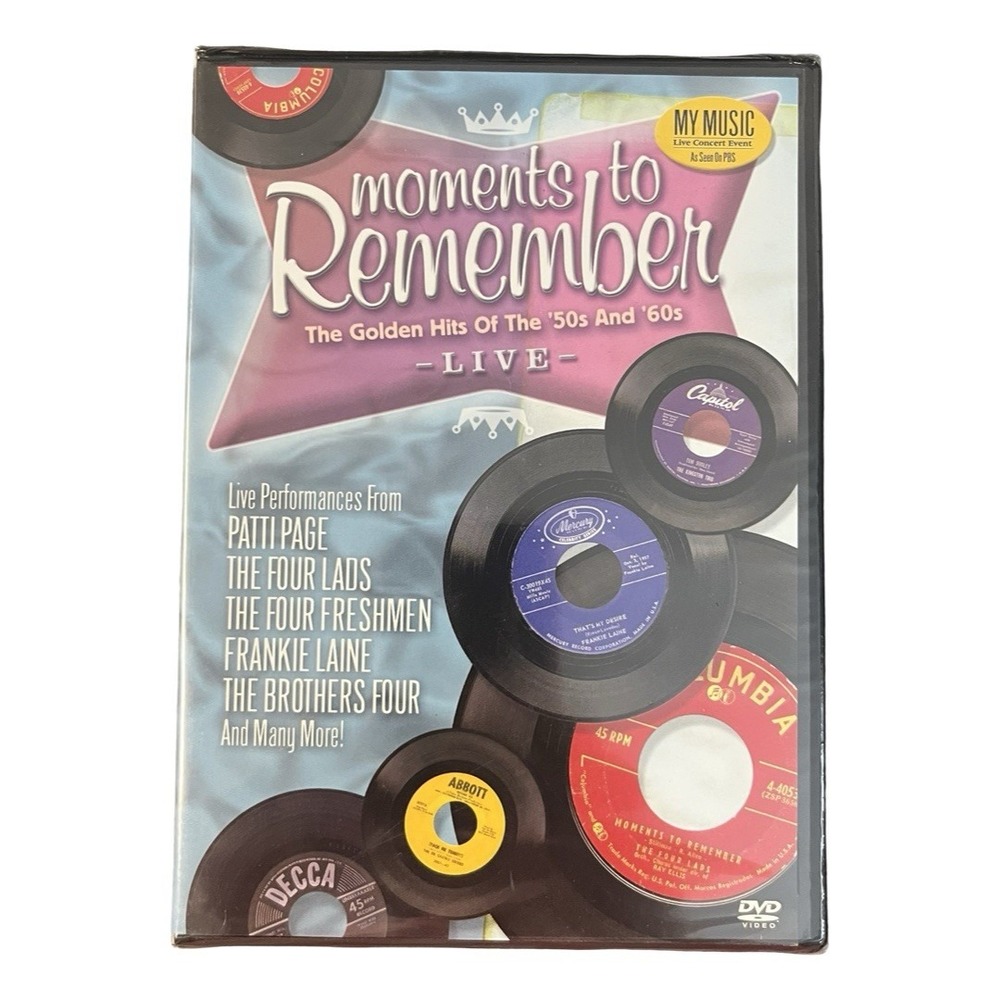 Moments to Remember The Golden Hits of the 50s and 60s Live DVD 2006 NEW SEALED